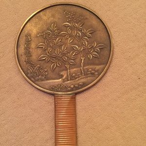 Japanese Antique Bronze Hand mirror.